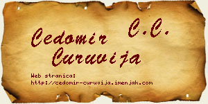 Čedomir Ćuruvija vizit kartica